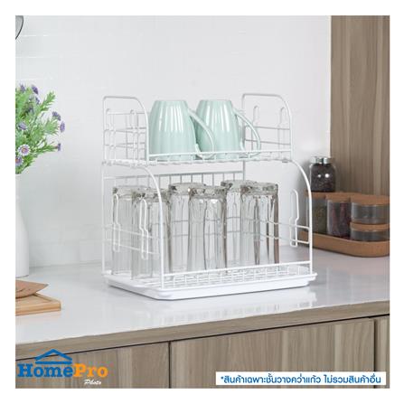 ชั้นวางคว่ำแก้วลวดเคลือบ 2 ชั้น EKONO 3042E_4