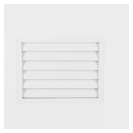 ประตูห้องน้ำ PVC AZLE GROOVE เกล็ดล่าง 70X200 ซม. สีขาว_2