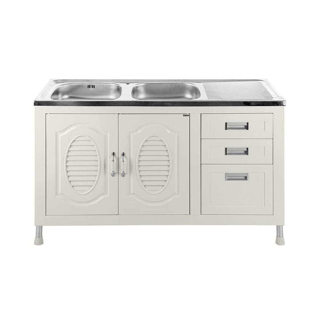 ตู้ตั้งพื้น ABS CABIN LILY 2B1D 140 ซม. สีครีม