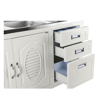 ตู้ตั้งพื้น ABS CABIN LILY 2B1D 140 ซม. สีครีม_6