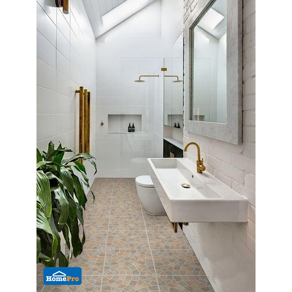 กระเบื้องพื้น 16x16 นิ้ว COTTO ทาร์เบส น้ำตาล PM 0.96M2