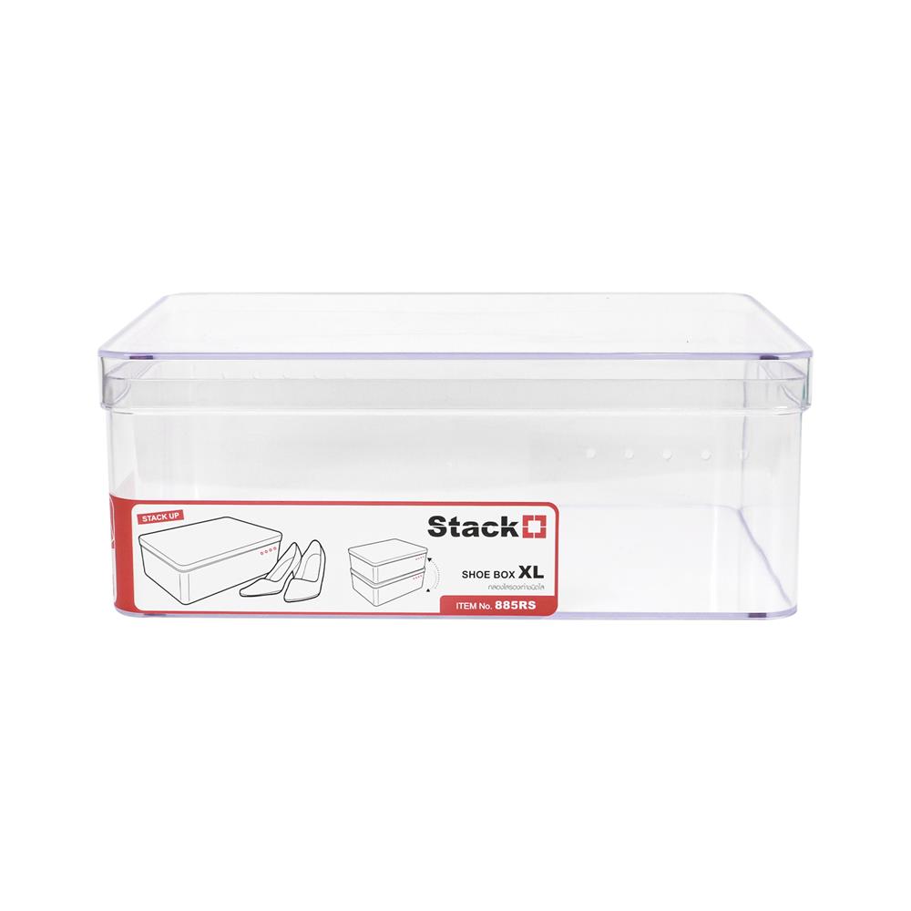 กล่องรองเท้า STACKO 885RS 21.5x30.5x11.7 ซม. สีใส