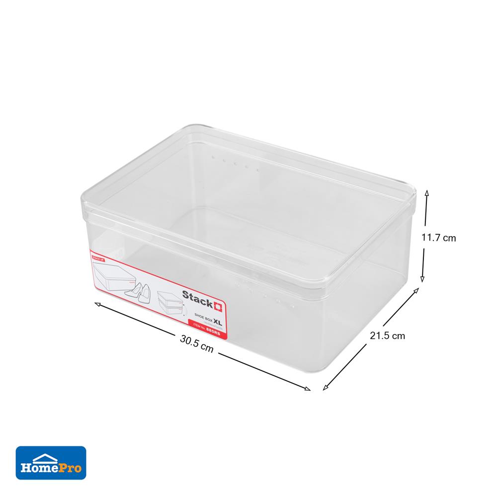 กล่องรองเท้า STACKO 885RS 21.5x30.5x11.7 ซม. สีใส
