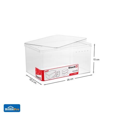 กล่องรองเท้า STACKO 889RS 19.2x28x15 ซม. สีใส_7