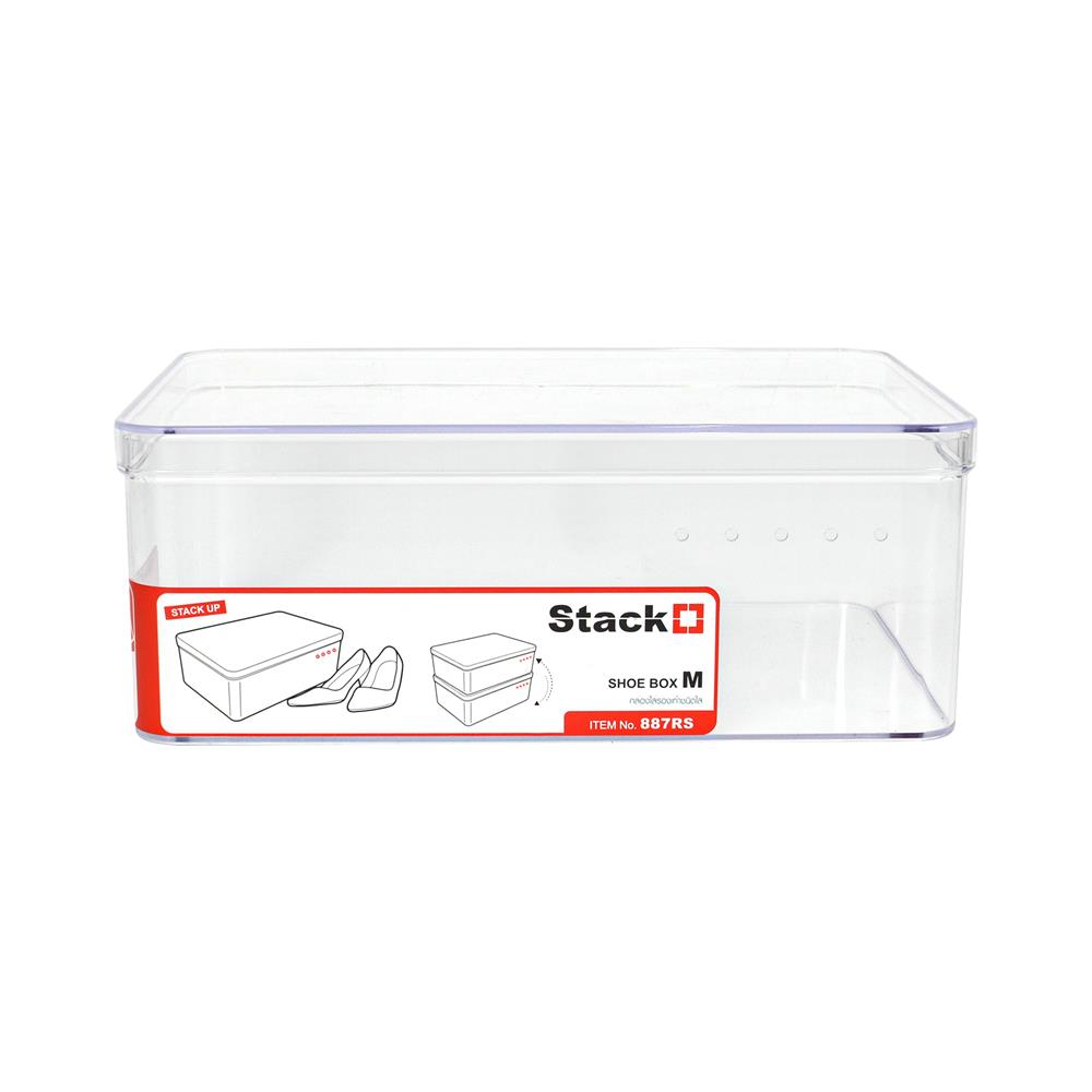 กล่องรองเท้า STACKO 887RS 19.2x28x10.7 ซม. สีใส