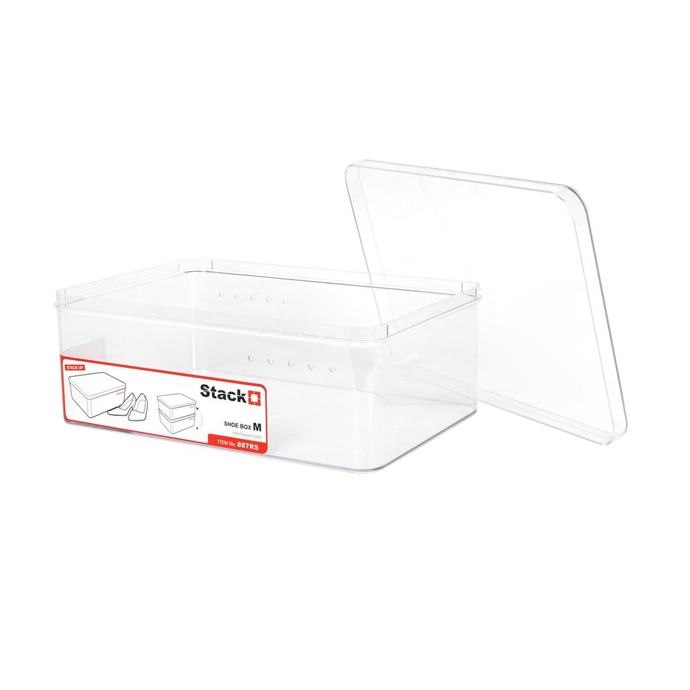 กล่องรองเท้า STACKO 887RS 19.2x28x10.7 ซม. สีใส