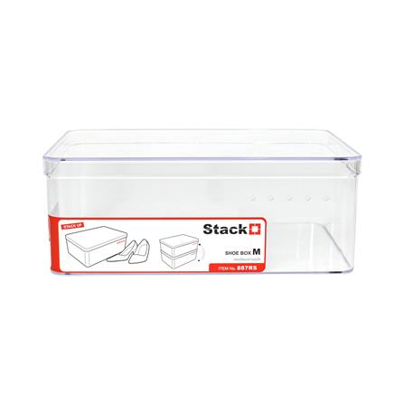 กล่องรองเท้า STACKO 887RS 19.2x28x10.7 ซม. สีใส_2