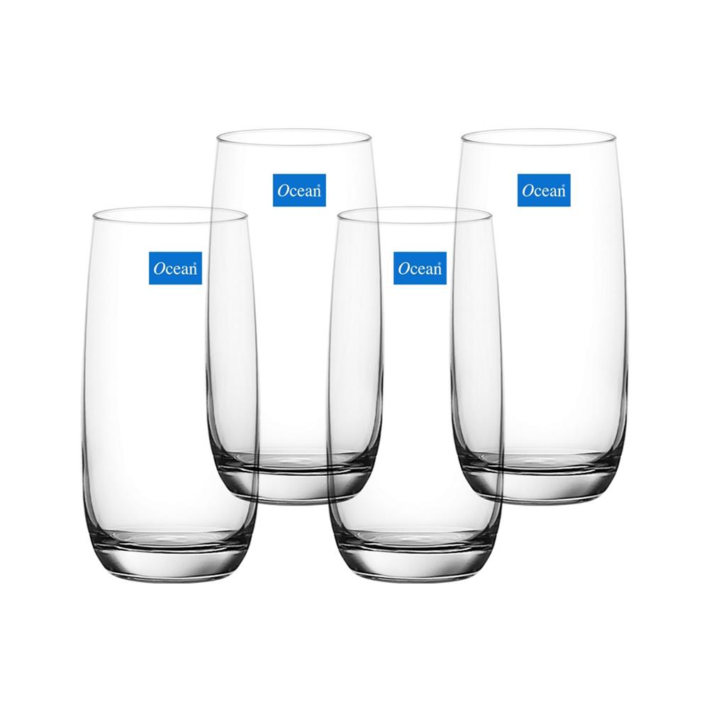 แก้วน้ำ 370ml OCEAN GLASS IVORY แพ็ค 4 ใบ