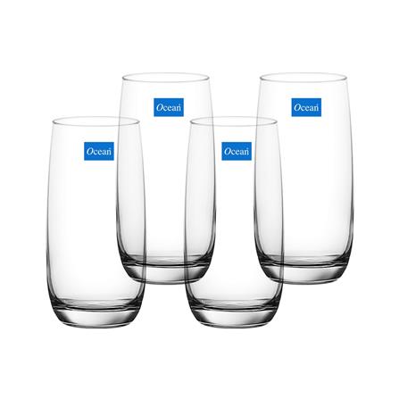 แก้วน้ำ 370ml OCEAN GLASS IVORY แพ็ค 4 ใบ