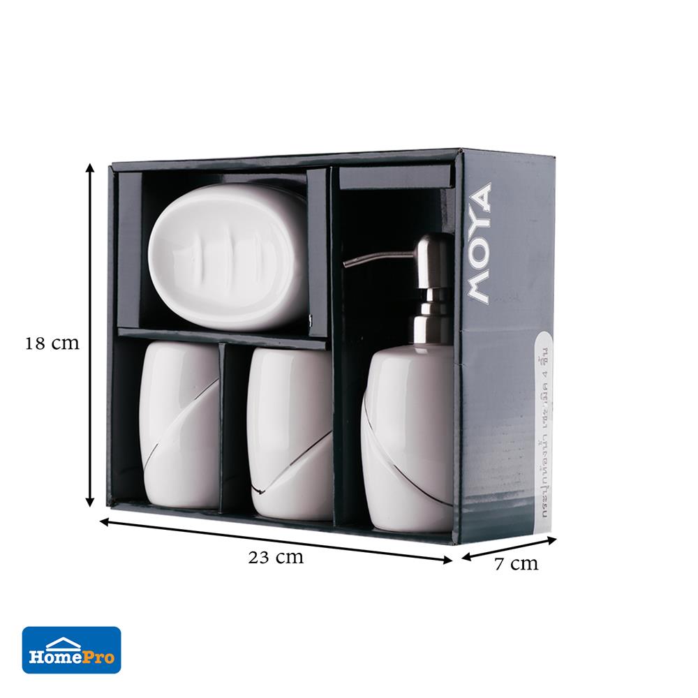 กระปุกห้องน้ำเซรามิก MOYA B80290