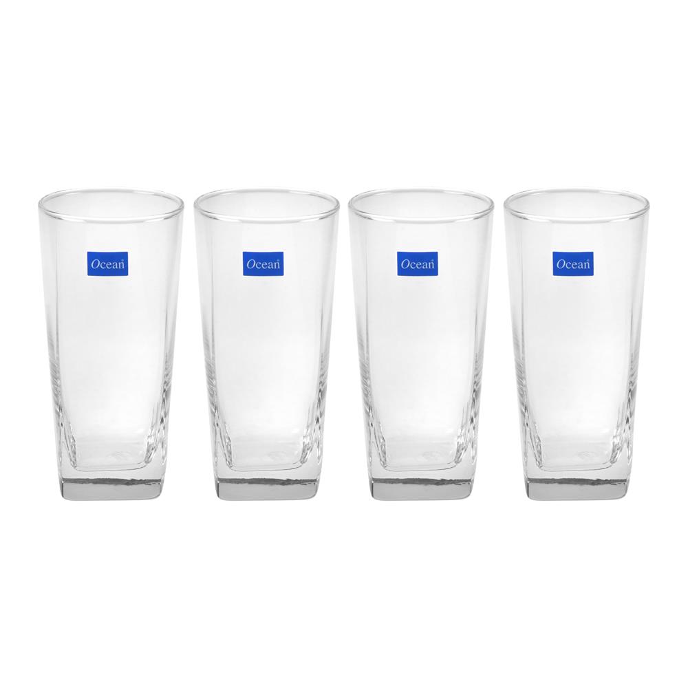 แก้วน้ำ 400ml OCEAN GLASS PLAZA แพ็ค 4 ใบ