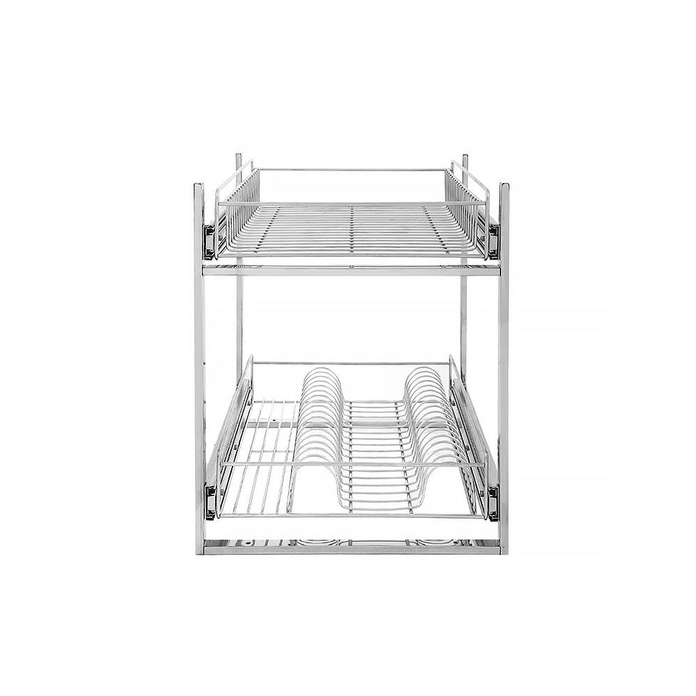 ชั้นคว่ำจานสเตนเลส 2 ชั้น BRISK PM403 35 ซม.