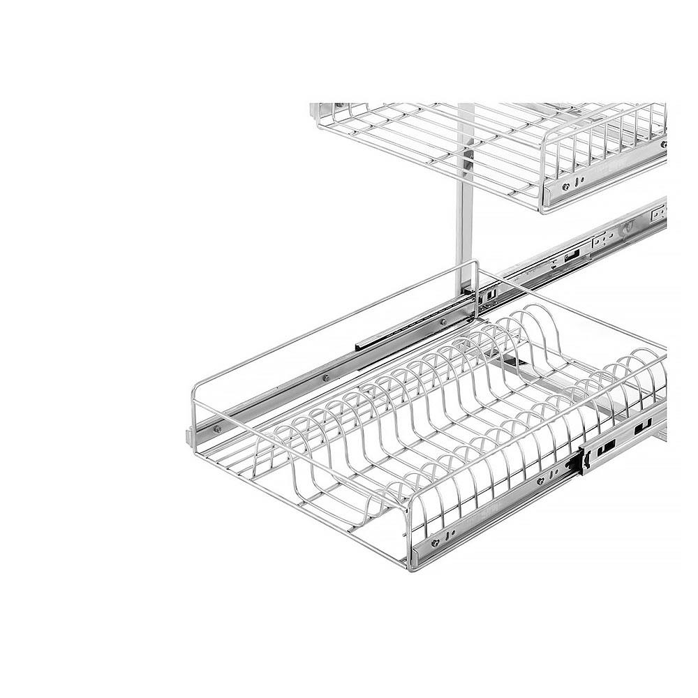 ชั้นคว่ำจานสเตนเลส 2 ชั้น BRISK PM403 35 ซม.