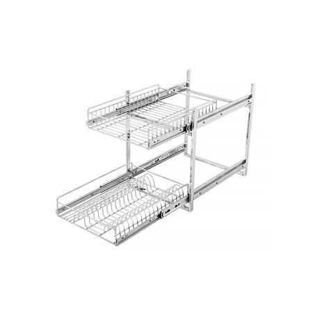 ชั้นคว่ำจานสเตนเลส 2 ชั้น BRISK PM403 35 ซม._2