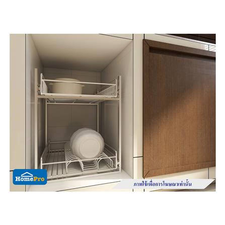 ชั้นคว่ำจานสเตนเลส 2 ชั้น BRISK PM403 35 ซม._4