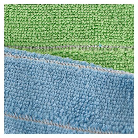 ผ้าไมโครไฟเบอร์ทำความสะอาดอเนกประสงค์ ACCO TERRY I 30x30cm แพ็คคู่ สีฟ้า/สีเขียว_1