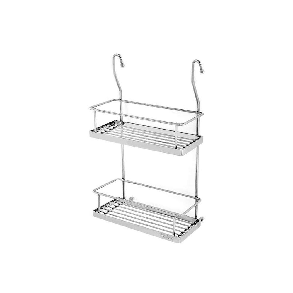 ชุดตะแกรงแขวนสเตนเลส 2 ชั้น BRISK W21 22 ซม.