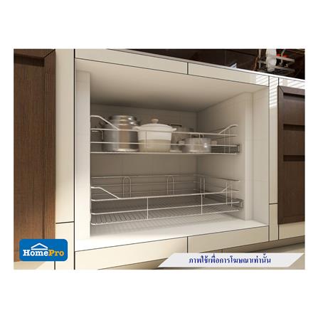 ชั้นวางคว่ำจานและแก้ว BRISK D805 สีเงิน_2