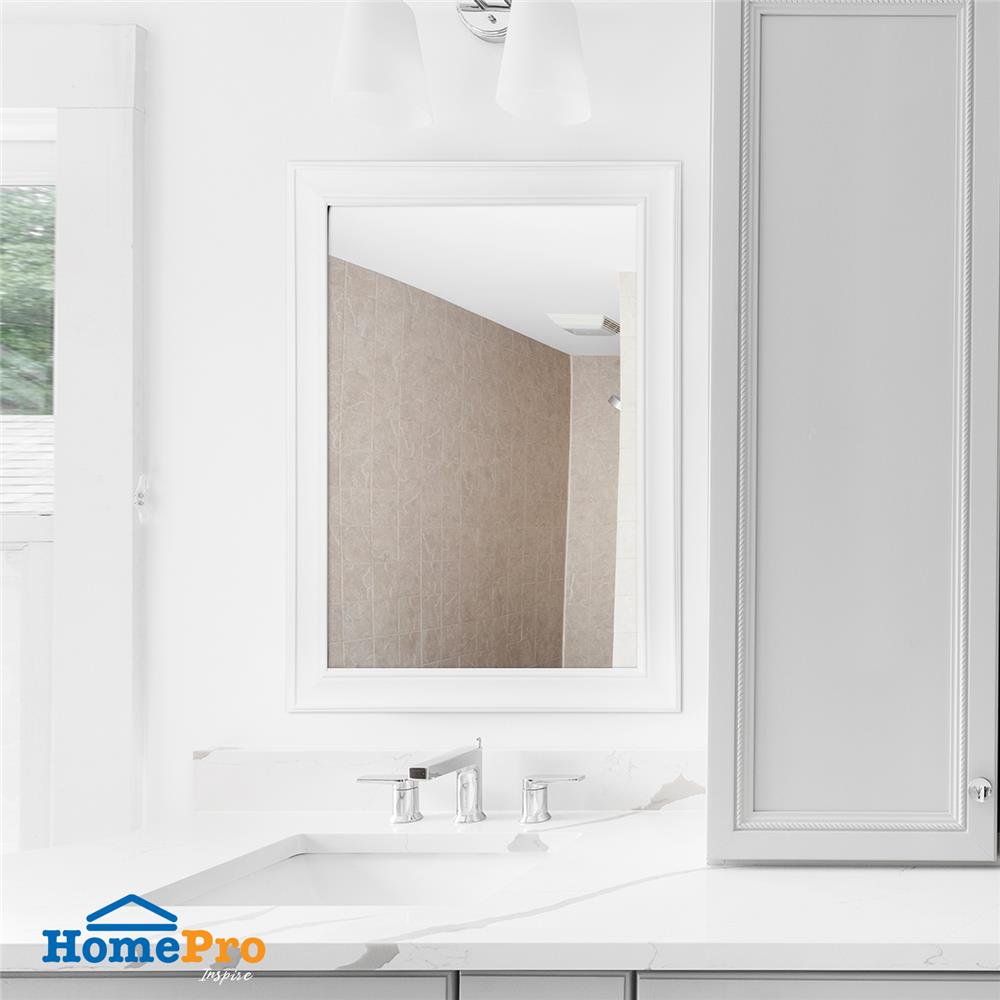 กระจกกรอบไม้บัวเล็กทรงนูน MOYA HP01 60x80 ซม.