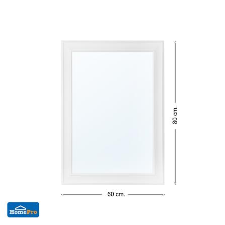 กระจกกรอบไม้บัวเล็กทรงนูน MOYA HP01 60x80 ซม._4