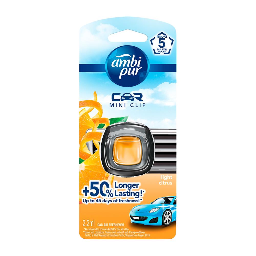 น้ำหอมปรับอากาศ AMBIPUR CAR MINI 2.2ml LIGHT CITRUS
