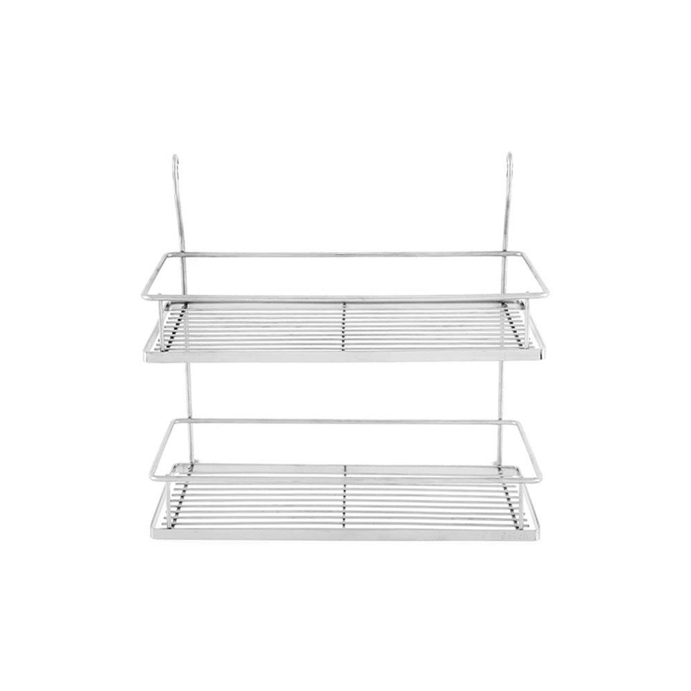 ชุดตะแกรงแขวนสเตนเลส 2 ชั้น BRISK W02 44 ซม.