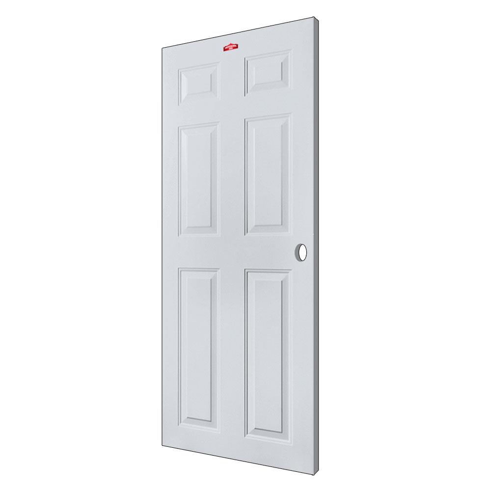 ประตูภายนอกเหล็ก เจาะลูกบิด PROFESSIONAL DOOR A1G 79.2x199.4 ซม. สีเทา