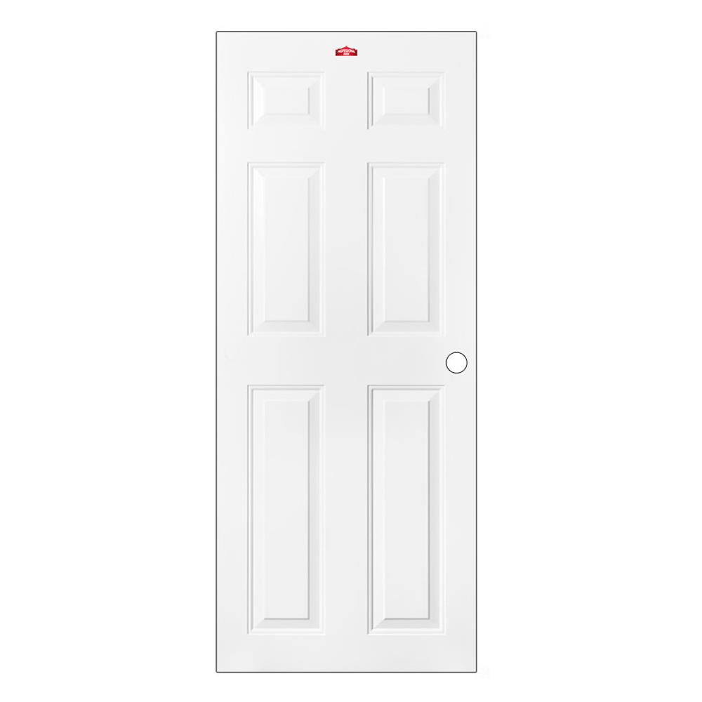 ประตูภายนอกเหล็ก เจาะลูกบิด PROFESSIONAL DOOR A1W 79.2x199.4 ซม. สีขาว