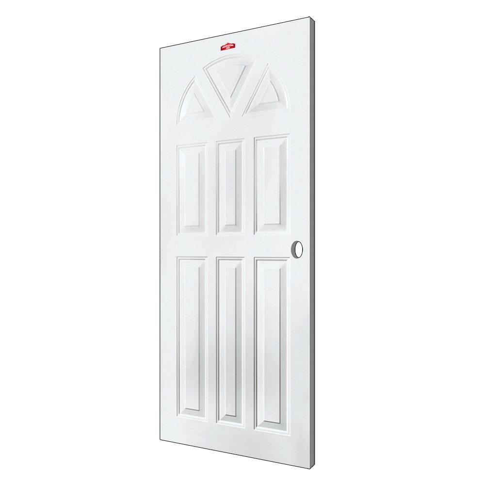 ประตูภายนอกเหล็ก เจาะลูกบิด PROFESSIONAL DOOR B1W 79.2x199.4 ซม. สีขาว