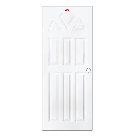 ประตูภายนอกเหล็ก เจาะลูกบิด PROFESSIONAL DOOR B1W 79.2x199.4 ซม. สีขาว_0