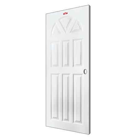ประตูภายนอกเหล็ก เจาะลูกบิด PROFESSIONAL DOOR B1W 79.2x199.4 ซม. สีขาว_1