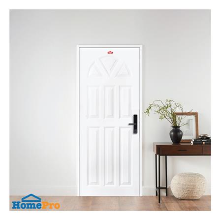 ประตูภายนอกเหล็ก เจาะลูกบิด PROFESSIONAL DOOR B1W 79.2x199.4 ซม. สีขาว_2