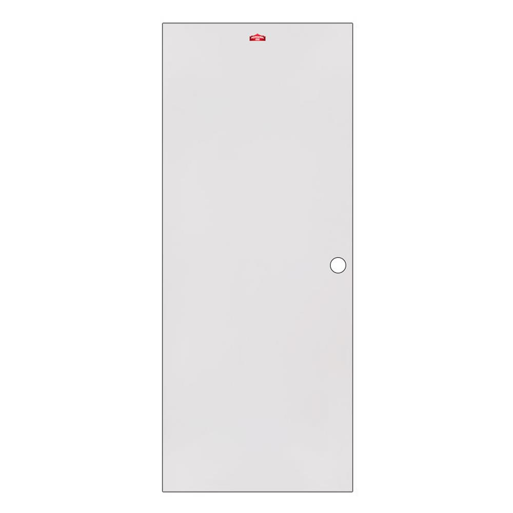ประตูภายนอกเหล็ก เจาะลูกบิด PROFESSIONAL DOOR D1C 79.2x199.4 ซม. สีครีม