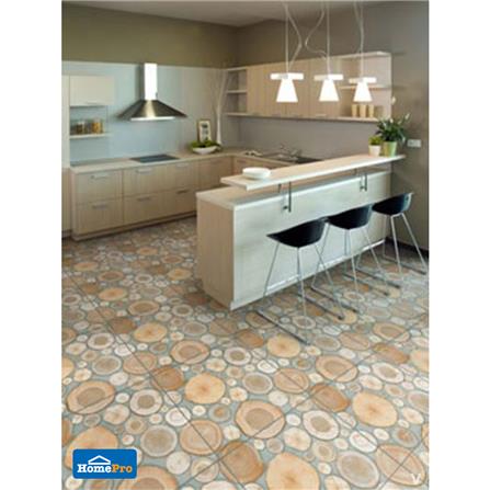 กระเบื้องพื้น 16x16 นิ้ว COTTO เซอร์เคิลส์ น้ำตาล PM_1