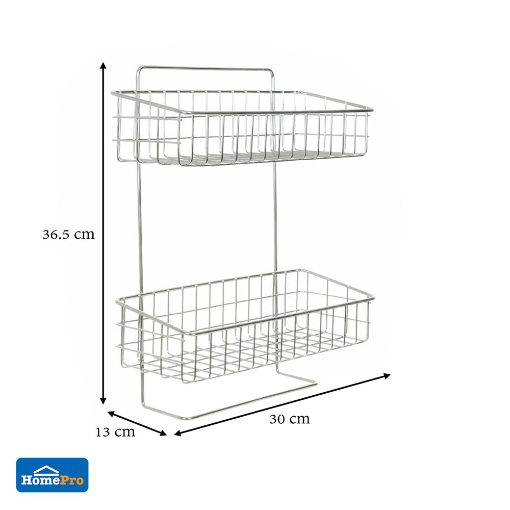 ชั้นแขวนติดผนัง 2 ชั้น BATH TIME BT-P102N SS201