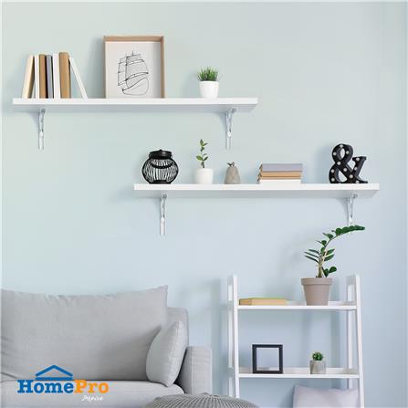 แผ่นชั้นไม้เมลามีน STACKO 80x30x1.6 ซม. สีขาว_3