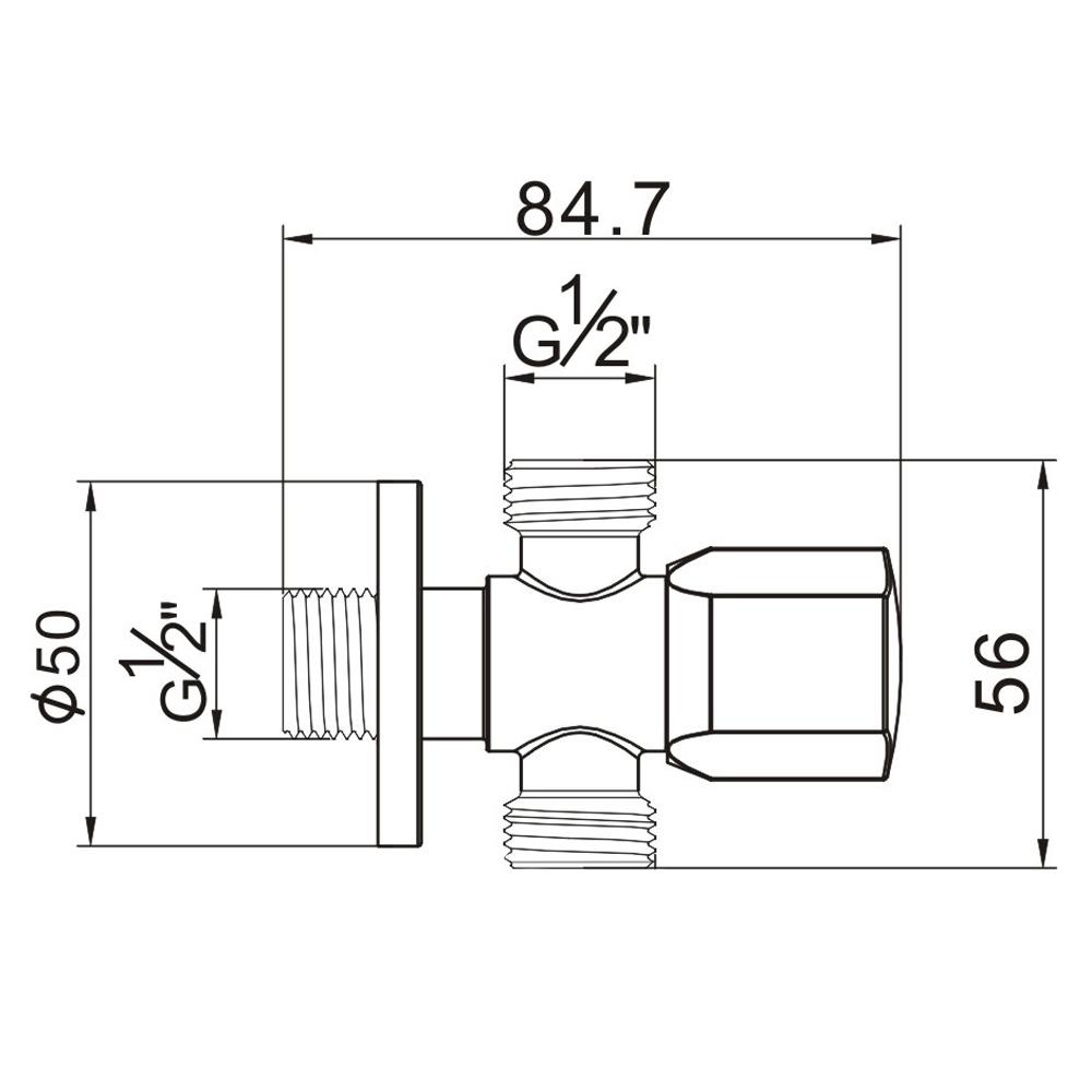สต็อปวาล์ว 2 ทาง NOVABATH ST-356M