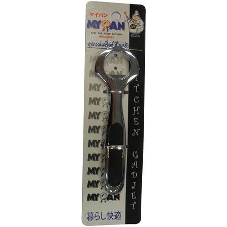 ที่เปิดกระป๋องด้ามดำหัวเหลี่ยม MYPAN สีดำ/สเตนเลส