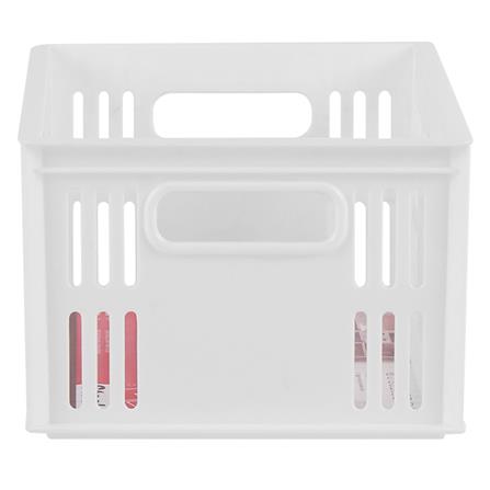 STACKABLE STORAGE BOX STACKO DT-21 S 28X19.8X13.3CM WHITE_2