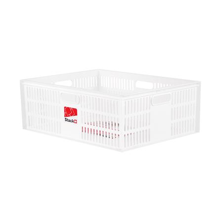 กล่องซ้อนได้ STACKO DT-41 XL 47x36x17 ซม. สีขาว_0