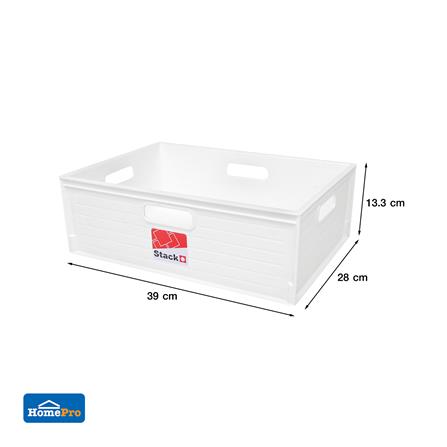กล่องซ้อนได้ STACKO UT-31 M 39x28x13.3 ซม. สีขาว_5