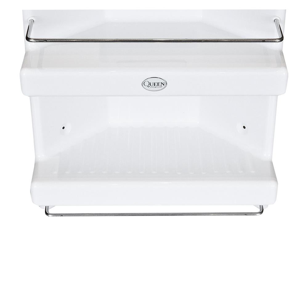 ชั้นวางเข้ามุม 3 ชั้น QUEEN SH-CAB-C03-WT สีขาว