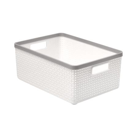 ตะกร้าผ้าเหลี่ยม IN SPACE HH-1090(S) ขาว
