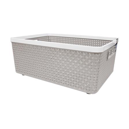 ตะกร้าผ้าเหลี่ยม IN SPACE HH-1095(L) เทา