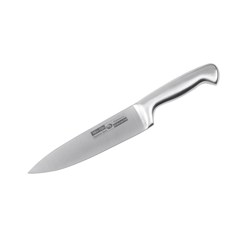 มีดเชฟ 8 นิ้ว TWIN FISH FORTRESS ด้ามสเตนเลส