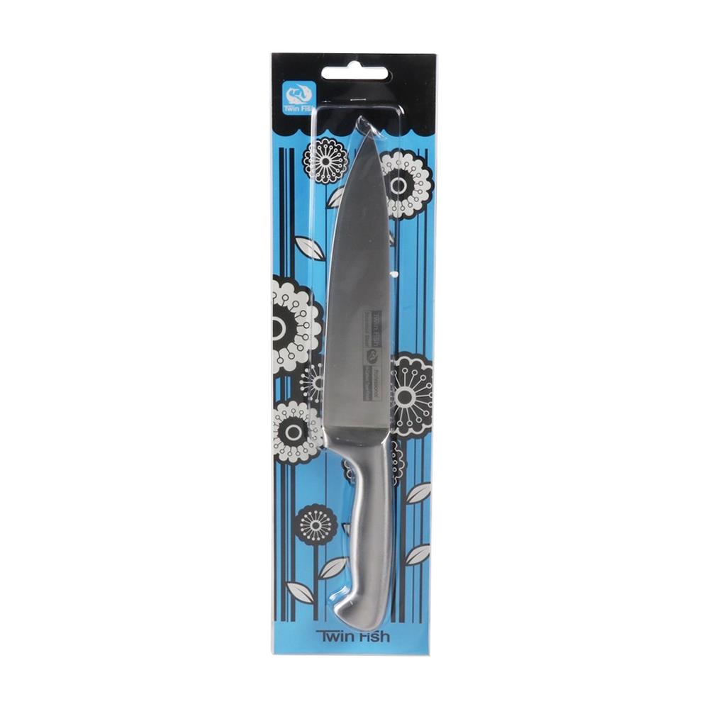 มีดเชฟ 8 นิ้ว TWIN FISH FORTRESS ด้ามสเตนเลส