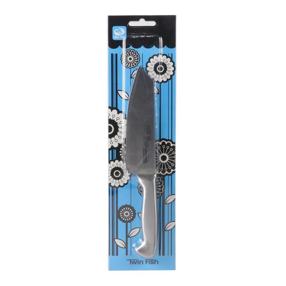 มีดครัว 7 นิ้ว TWIN FISH FORTRESS ด้ามสเตนเลส