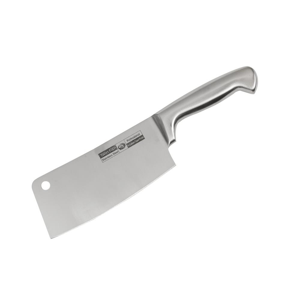 มีดสับ 7 นิ้ว TWIN FISH FORTRESS ด้ามสเตนเลส