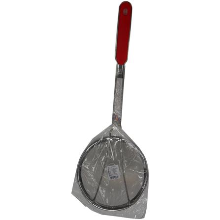 กระชอนสเตนเลส 17cm ด้ามแดง_0