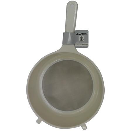 กระชอนพลาสติก 23.5 ซม. ตราสมอ สีขาว